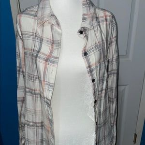 NWOT Rare CareBears Flannel Button Down Size S/M